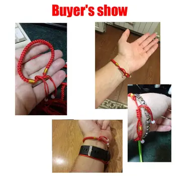 3Pcs/Set 2020 Naujas 16cm Klasikinis Raudonos String Apyrankę Pasisekė Kinijos Raudona Virvė String Wrap Apyrankę Laimę Moterims Gimtadienio Dovana