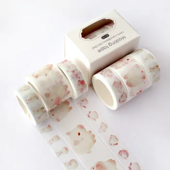 3pcs/set Kawaii Popieriaus Juosta Apdailos Vienaragis Sakura Washi Tape 