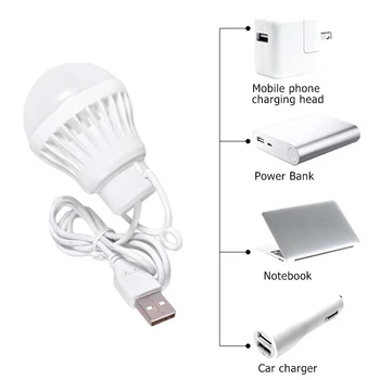 3W/5W/7W Nešiojamų Žibintų Kempingas Žibintai USB Lemputė Galia Banko Stovyklavimo Įranga, 5V LED Palapinei Žibintai Kempingas, Žygiai USB Lempa