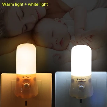 3W Naujovė LED Nakties Šviesa 6 Lemputė Karoliukai Lizdo Naktiniai staleliai, Lempa, Šilta Šviesa Namų Puošybai Lempa Vaikams, Kūdikių Miegamasis