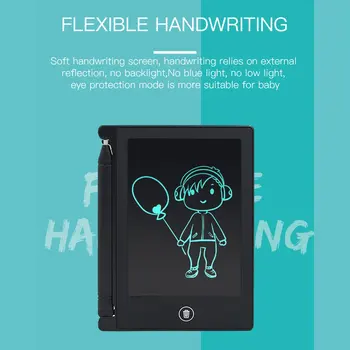 4.4 Colių LCD Raštu Tabletė Valdybos Vaikai Rašymo Bloknote Piešimo, Tapybos, Grafikos plokšte Dovana Vaiko Kūrybiškumą, Vaizduotę
