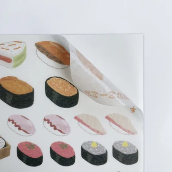 4 Lakštus Suši Japonijos Maisto Produktų Washi Popieriaus Dienoraštis Lipdukai Dekoratyviniai Albumo Sąsiuvinis Dekoras