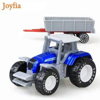 4 Rūšių Berniukai Ūkio Sunkvežimių Žaislas Transporto Inžinerijos Sunkvežimių Automobilių Modeliai Traktoriaus Priekaba Žaislai Modelio Automobilių Žaislas, Kolekcines, Automobilių Vaikams#