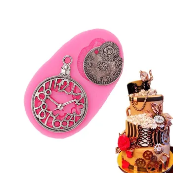 4 rūšių laikrodžių pasuko cukraus pyragas silikono formos šokolado amatų dalykėlių desertų dekoravimo įrankių 