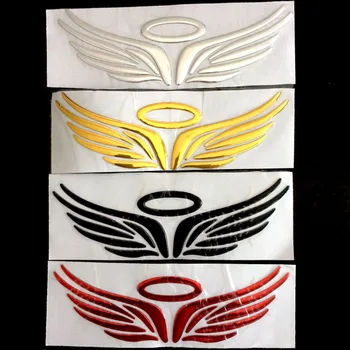 4 Spalvų Karšto 3D Angelų, Fėjų Sparnų Automobilio Lipdukas Stilius Auto Sunkvežimių Logotipas Logotipas Ženklelis Decal Apdaila