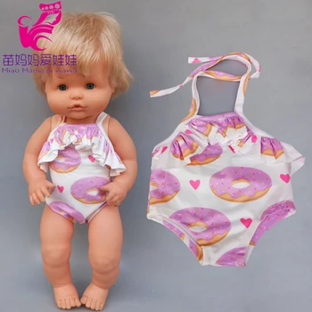40cm lėlės bikini suknelė Nenuco Ropa y su Hermanita 17 colių baby doll plaukti drabužiai