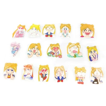 40pcs/pak Anime Sailor Moon Lipdukas Animacinių filmų Mergina užrašų knygelė Dekoro PVC Lipdukai, Kanceliarinės prekės Tiekimo Mokyklos Buveinė
