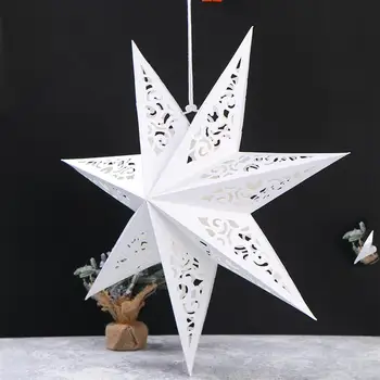 45CM Star Lempos Atspalvis Tuščiaviduriai Iš Žvaigždžių Šviesos Padengti Umbra Kalėdų Umbra Lankstymo Popierius Žibintai akcijų iki gruodžio）