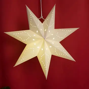 45CM Star Lempos Atspalvis Tuščiaviduriai Iš Žvaigždžių Šviesos Padengti Umbra Kalėdų Umbra Lankstymo Popierius Žibintai akcijų iki gruodžio）