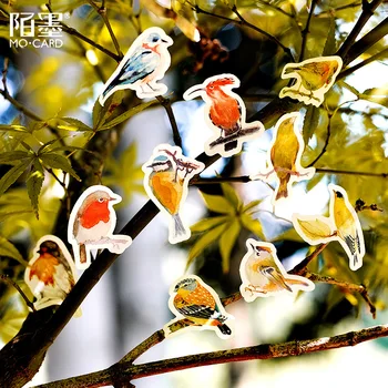 45pcs/pak Kawaii sąsiuvinis mielas paukštis modelis planuotojas leidinys Mokyklos raštinės Reikmenys dienoraštis darbotvarkės keliautojams sąsiuvinis