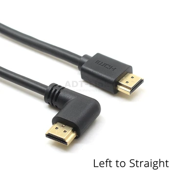 4K*2K 60HZ 2.0 HDMI suderinamus Žemyn & Up & Kairėje ir Dešinėje Kampu 90 laipsnių Vyrų HD pratęsimo Kabelis HDMI suderinamus 2.0 kampu kabelis