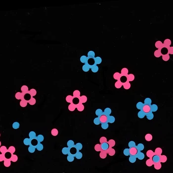 4MM Neon Gėlių Nail Art Blizgančiais Apdailos Fluorescencijos Blizgučiai Dribsnių Blizgančių Maišyti Spalvas Skiltelės lenkijos Manikiūro Reikmenys