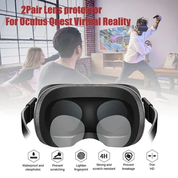 4pc VR Oculus Quest TPU Kino Objektyvą, HD Protector Aišku, Filmas VR Oculus Quest Oculus Rift S Virtualios Realybės Objektyvai