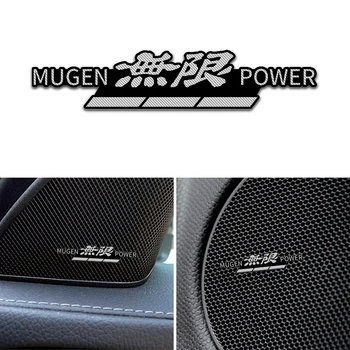 4pcs 3D aliuminio garsiakalbis stereo garsiakalbio ženklelis emblema Lipdukas Honda Mugen Power Sutarimu CRV Hrv Džiazo Automobilių Reikmenys
