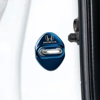 4pcs Durų spynos Apdaila apsauginis Dangtis Emblema atveju Mugen Power Honda Civic Sutarimu CRV Hrv Džiazo Reikmenys, Automobilių Stilius