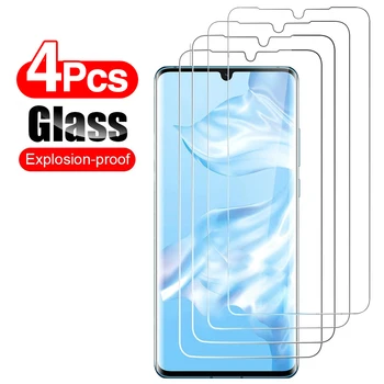 4Pcs Grūdintas Apsauginis Stiklas Huawei P20 30 P40 Lite P Smart 2019 Ekrano apsaugos Huawei Mate 30 20 Lite P20 Pro Filmas