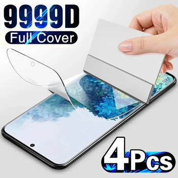 4Pcs Hidrogelio Kino Screen Protector For Samsung Galaxy S20 S21 Ultra S10 S10E S8 S9 Plus Screen Protector For Samsung Note 20 10