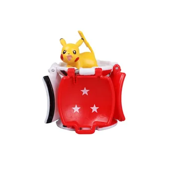 4pcs pokemon pikachu elf ball žaislas 7CM Pikachu pokeball Animacinį Filmą anime veiksmų Skaičiai Žaislas, skirtas Vaikams mokomieji Žaislai