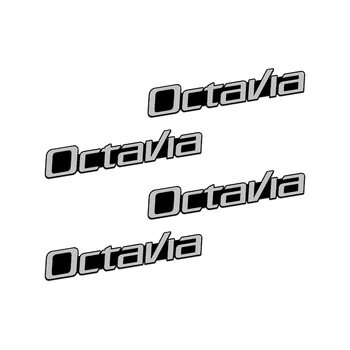4pcs už skoda octavia 2010-2020 metų automobilio Garsiakalbių garso Garsiakalbio Ženklelis stereo Emblema lipdukas stying