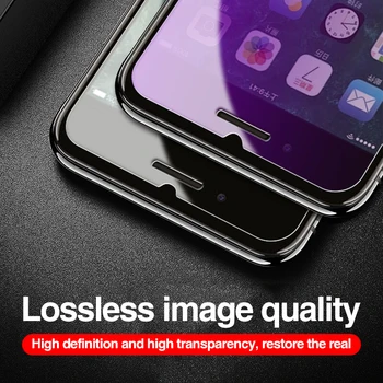 4PCS Visiškai Padengti Stiklo iPhone 12 Pro 11 Pro Max Screen Protector, iPhone XS Max XR X 12 Mini Screen Protector Stiklo