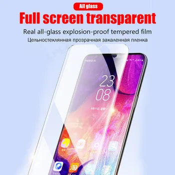 4PCS Visą Grūdintas Apsauginis Stiklas Samsung Galaxy A50 A70 A10 A20 A80 M30 M10 A7 2018 A51 A71 Screen Protector Kino Dangtis