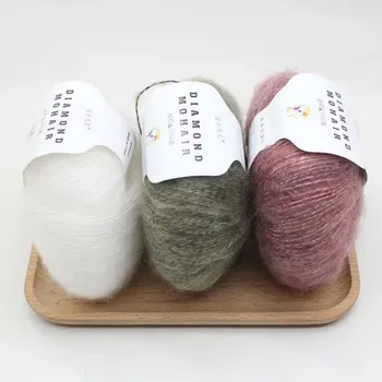 4pcs X25g moheros siūlų pigūs mezgimo siūlai, nėrimo baby vilnos verpalai, mezgimo megztinis kojinės 166m 0,9 mm
