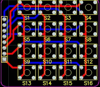 4x4 Matricos 16 Klaviatūros Klaviatūros Modulis 16 Mygtuką Mcu už Arduino