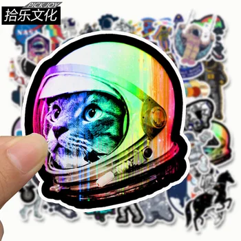 50 vnt./Pak Kosmoso Grafiti Lipdukai Astronautas Bagažą, Motociklų, Nešiojamas Šaldytuvas Žaislas Automobilis Pvc, atsparus Vandeniui
