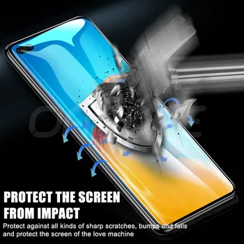 500D Grūdintas Stiklas Huawei 30 P40 Lite P Smart Z 2019 Screen Protector, Stiklo Huawei P20 Pro P10 Plius Lite Apsauginis Stiklas