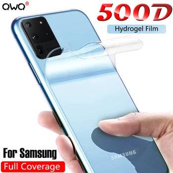 500D iškrypti Plėvelės Samsung Galaxy S20 Ultra Pastaba 8 9 10 Plus Ekrano apsaugos A01 A51 A71 A81 A91 Hidrogelio Ne Stiklo