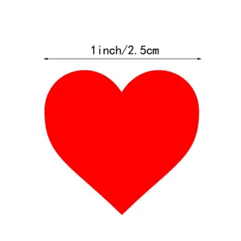 500PCS Širdies Formos Meilės Lipdukas Plombos Etiketėms Popierinės Pakuotės Lipduko už Saldainių Maišą Dovanų Dėžutės, Pakavimo Krepšys Vestuvių Ačiū Lipdukai
