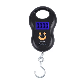 50Kg /10g LCD Skaitmeninės Svarstyklės Nešiojamų Kabinti Skalės Apšvietimas Žvejybos Kišenėje Elektroninių Svoris Masto Bagažo Mini Masto