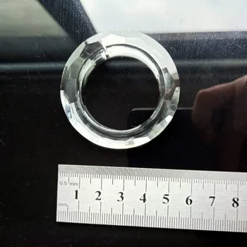 50mm Stiklas skaidrus Žiedas Crystal Pakabučiai Reikmenys Liustra Kristalų Lempos Dalys Prizmės Kabinti Ornamentas 