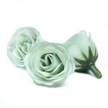 50pcs 2cm Šilko Mini Rose Dirbtinių Gėlių Galvos Vestuves Namo Kambaryje Apdailos Santuokos Skrybėlės Priedai Pigūs Gėlių