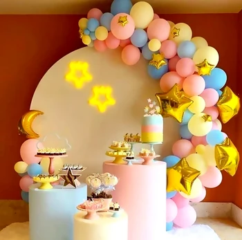 50pcs macaron balionų spalvų saldainiai latekso balionėlis baby shower gimtadienio vakarėlis, vestuvės, Valentino Diena, Kalėdos, apdaila