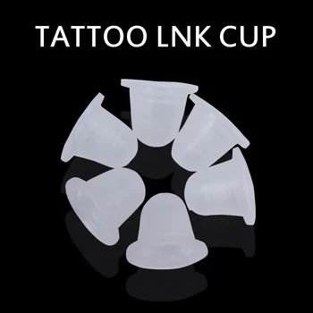 50Pcs Minkštas Microblading Tatuiruotė Rašalu Taurės Bžūp Pigmento Silikono Turėtojas Konteinerių S/L Adatų Tatuiruotė priedas pasiūla