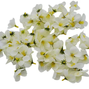 50pcs Šilko Orchidėja Dirbtinių Gėlių Vadovai Žiedlapių Namų 