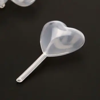 50Pcs Širdies Išspausti Užkratas Plastikinės Pipetės Cupcake Purkštuvas Sakai Papuošalai Įrankis PXPB