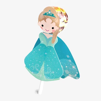 54Pcs Princesė snieguolė Undinė Animacinių filmų Karamelinis Saldainis Apdailos Kortelės Vaikams Gimtadienio Prekių Saldainiai Dovanų Priedai