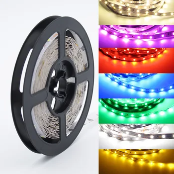5M/Daug RGB LED juostelės šviesos Ne Vandeniui 300 Led SMD 2835 12V LED juosta balta/šiltai balta/mėlyna/žalia/raudona/RGB LED String Lempos