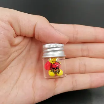 5ml Mini Tabletes Uždaromos Nešiojamų Tabletes Stiklo Butelis Konteinerių 3pcs