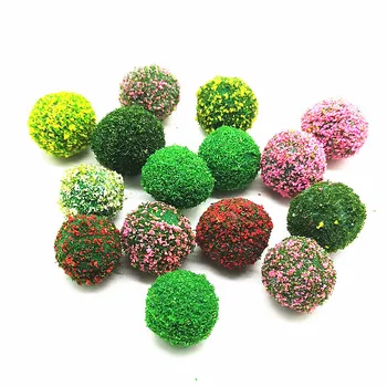 5pc Mini Žolės Kamuolys Dirbtinių Gėlių daigai Miniatura Ornamentu Amatų Dekoro Miniatiūriniai Lėlių Namų Puošybai PASIDARYK pats Priedai