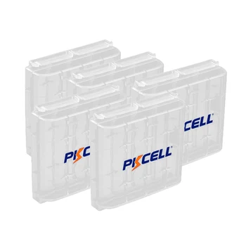 5PC PKCELL Turėtojas Atveju Plastikiniai Nešiojami Langelį AA AAA Įkrovimo / Pirminės Baterijos