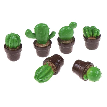 5pc/set Tikroviška Mini Dirbtinio Mėsingos Kaktusas Augalų Mikro Kraštovaizdžio Dekoratyvinis Miniatiūrinės Figūrėlės 