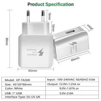 5V 2A MUMS/ES Prijunkite USB Greitas Įkroviklis, Mobiliųjų Telefonų Kelionės Sienos Greitas Įkroviklis Adapteris, Skirtas 