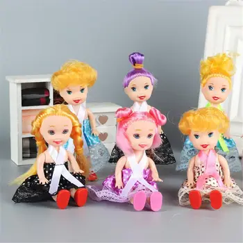 5vnt 11CM Mergina Lėlės Žaislas Atsitiktiniai Pristatymo Mažos Lėlės Suknelė ir Bateliai Mielas Amerikos Lėlės, Žaislai Vaikams, Vaikams Mergina
