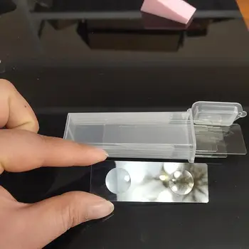 5vnt 1mm Storio Stiklo Ertmę Coverslips Dvigubai Įgaubtas Mikroskopu Stiklo Laikikliai Daugkartinio naudojimo Laboratorija Tuščiojo Ėminio Padengti Stiklo