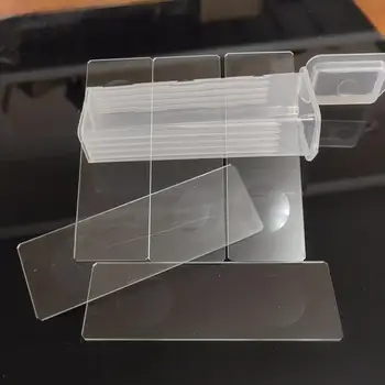 5vnt 1mm Storio Stiklo Ertmę Coverslips Dvigubai Įgaubtas Mikroskopu Stiklo Laikikliai Daugkartinio naudojimo Laboratorija Tuščiojo Ėminio Padengti Stiklo