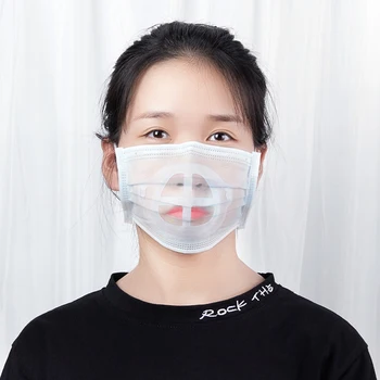 5vnt 3D Veido Kaukė Laikiklis Laikiklis Lūpų Apsaugos Suaugusių Vyrų, Moterų apsauga nuo dulkių Kaukė Respirato Kvėpuojantis Daugkartinio naudojimo kaukė Laikiklis