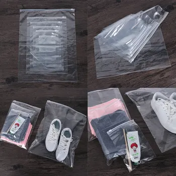 5VNT Aišku, Skaidraus Plastiko Pakuotės Medžiaga Kelionių Saugojimo Krepšys Neperšlampamas Maišelis Zipper Lock Savarankiškai Sandarinimo Medžiaga Organizatorius Nešiojamų